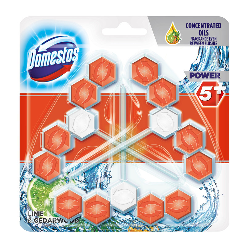 Блок для унітазу DOMESTOS, 3х55г